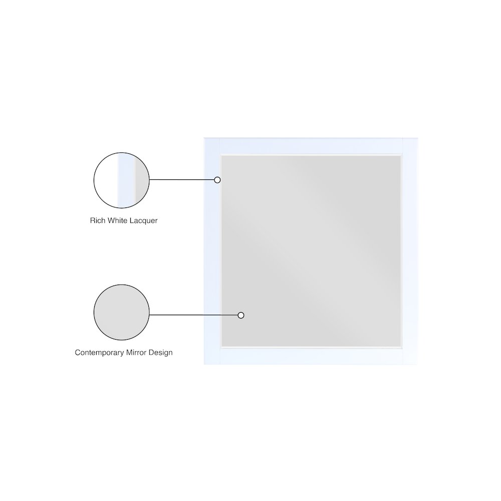 Zayne White Mirror. Picture 6