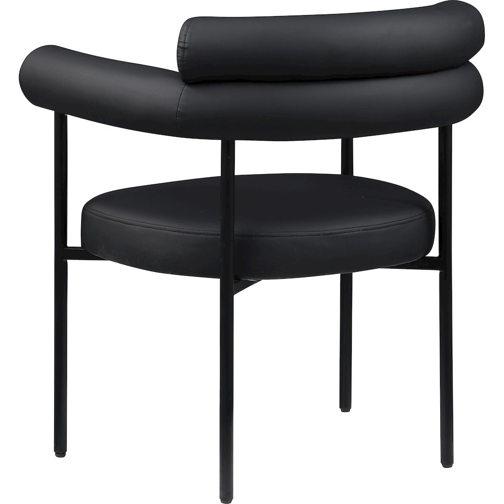 Blake Black Vegan Leather Dining Chair, Set of 2. Picture 5