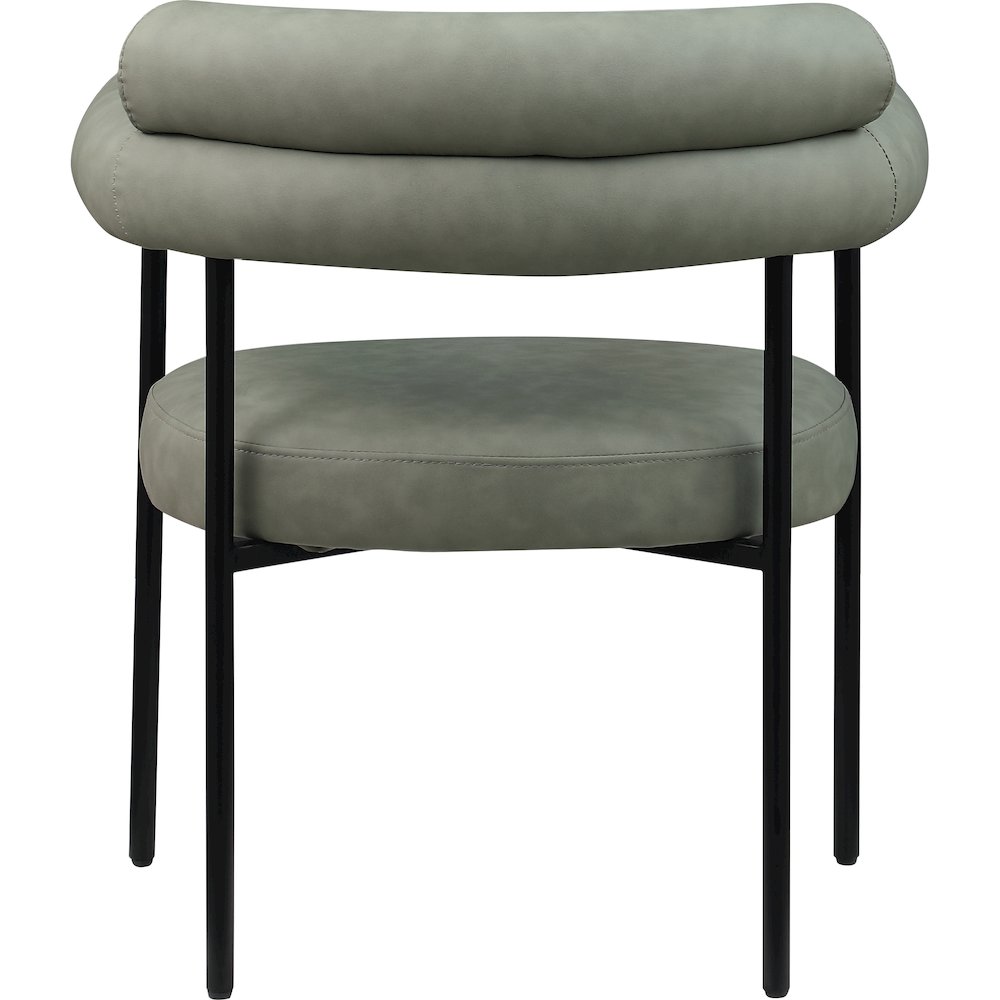 Blake Green Vegan Leather Dining Chair, Set of 2. Picture 4
