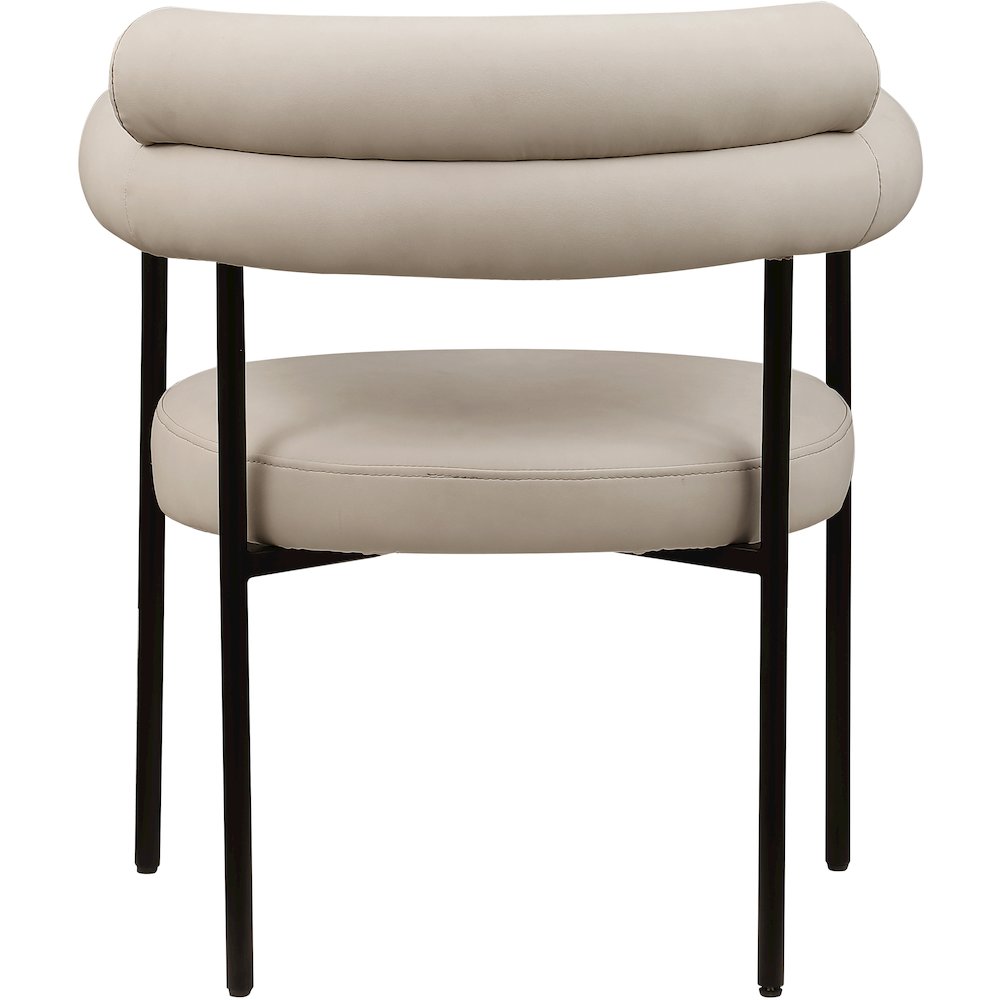 Blake Taupe Vegan Leather Dining Chair, Set of 2. Picture 4