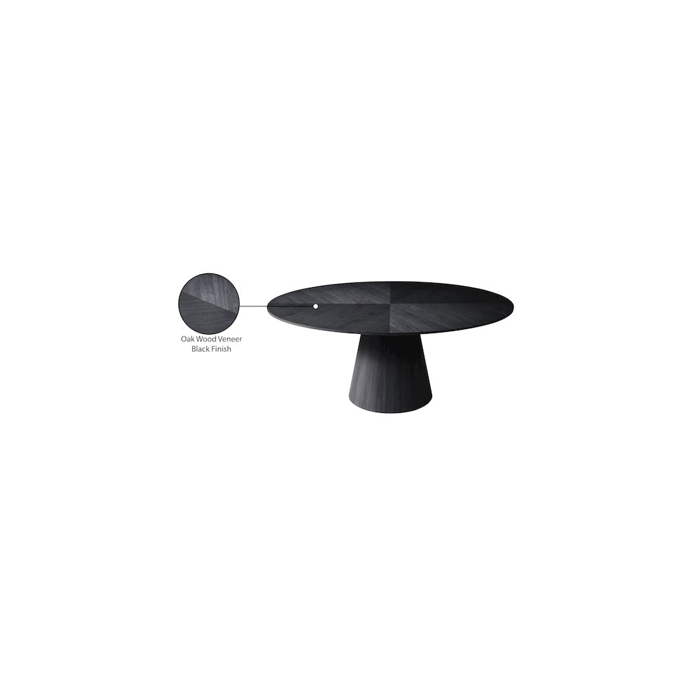Gavin Black Dining Table. Picture 8