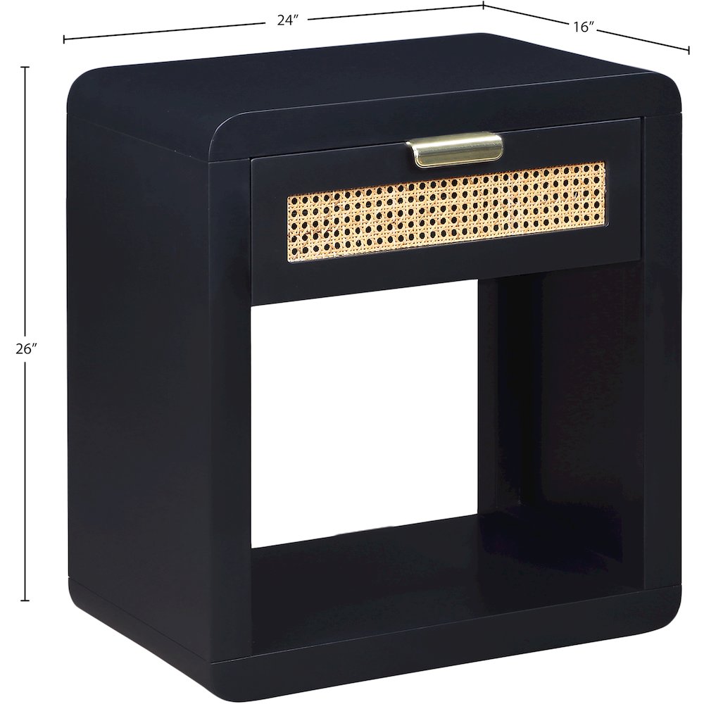 Langham Black Night Stand. Picture 15