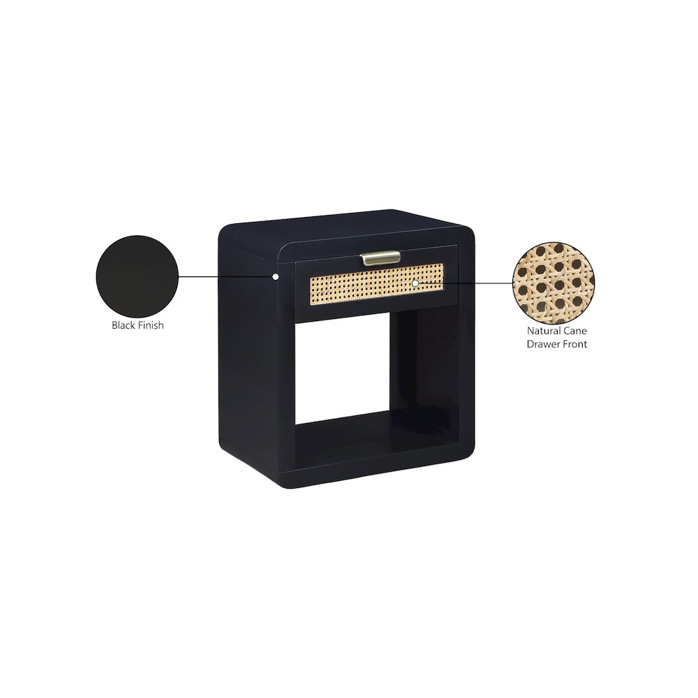 Langham Black Night Stand. Picture 16