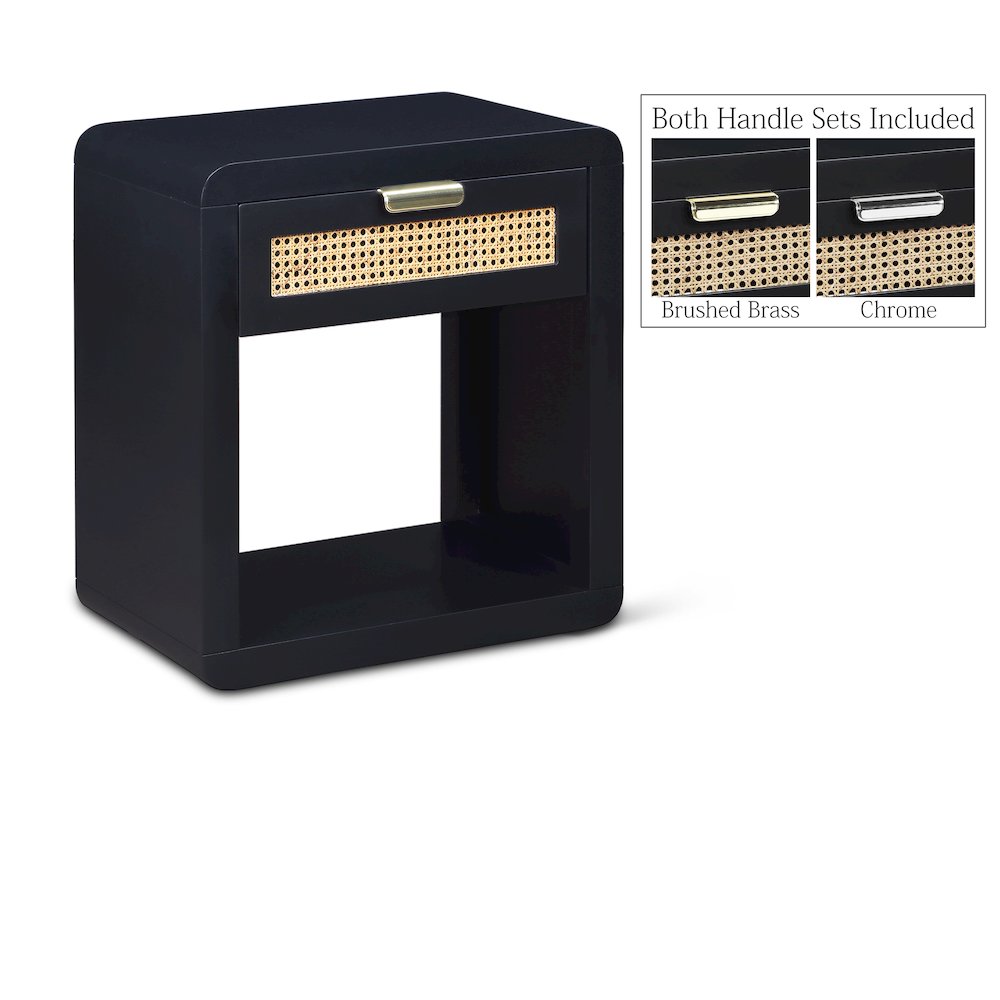 Langham Black Night Stand. Picture 1