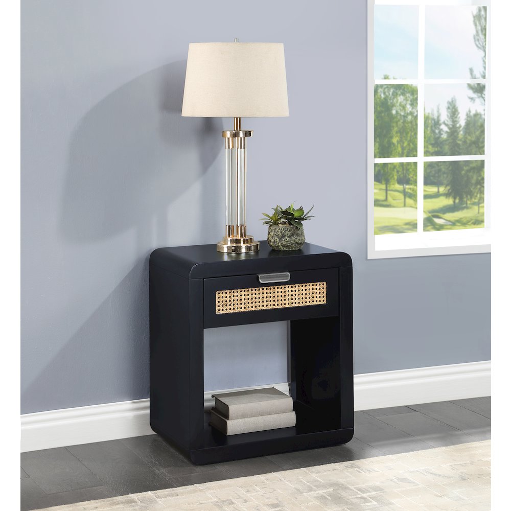 Langham Black Night Stand. Picture 3