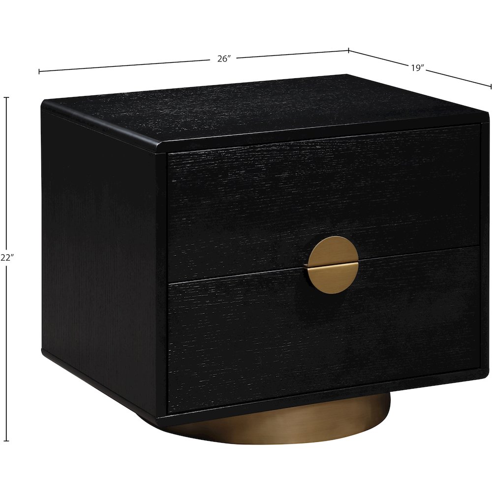 Wade Black Night Stand / Side Table. Picture 9
