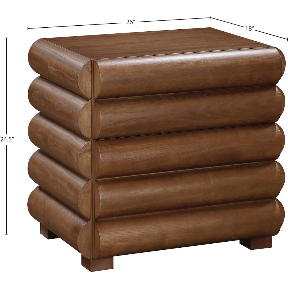 Maverick Walnut Night Stand / Side Table. Picture 9