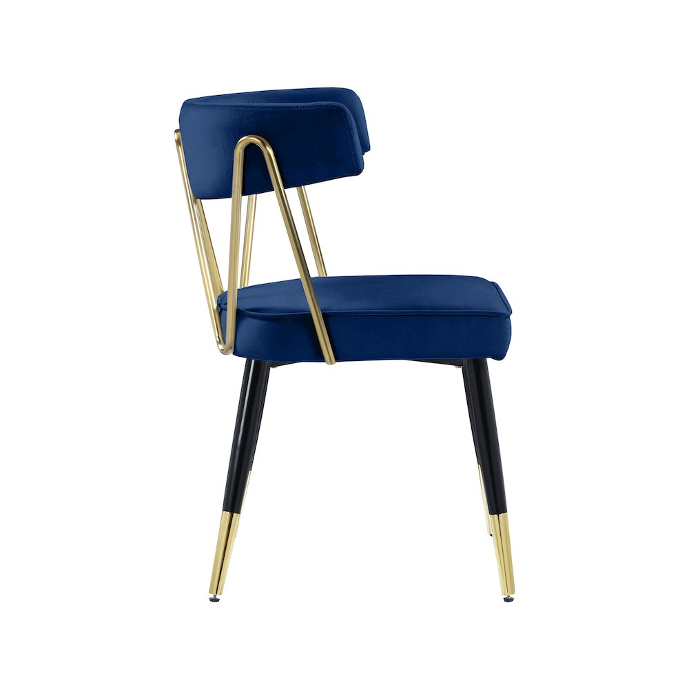 Rheingold Navy Velvet Dining Chair, Set of 2. Picture 5