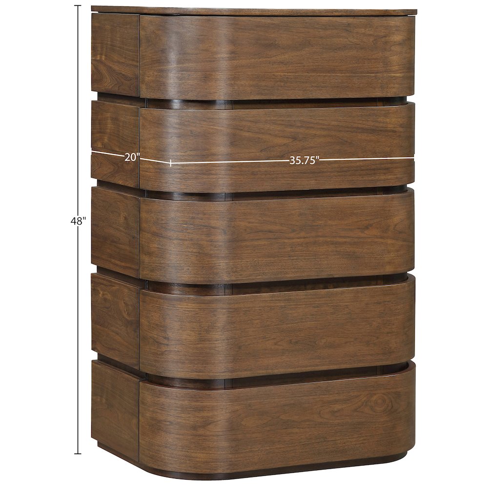 Annalise Brown Solid Wood Chest. Picture 9