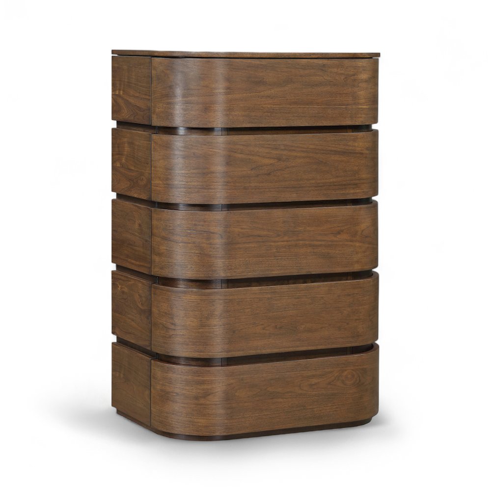 Annalise Brown Solid Wood Chest. Picture 1