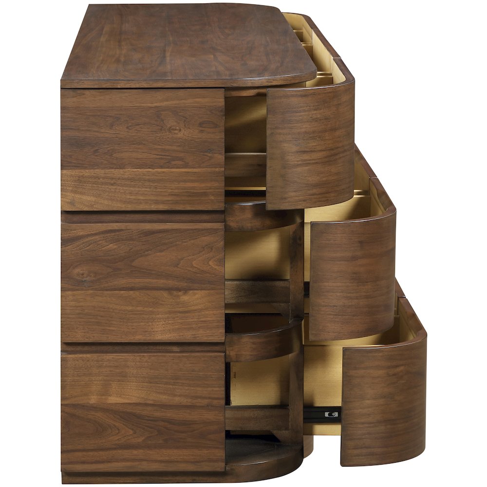 Annalise Brown Solid Wood Dresser. Picture 7