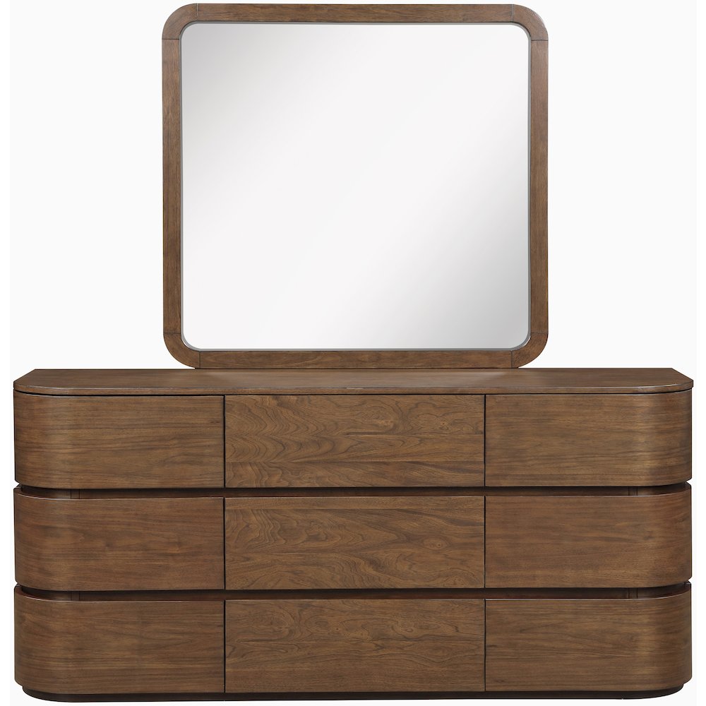 Annalise Brown Solid Wood Dresser. Picture 8