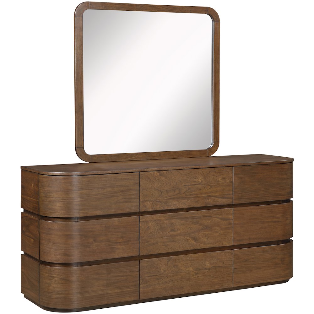 Annalise Brown Solid Wood Dresser. Picture 9