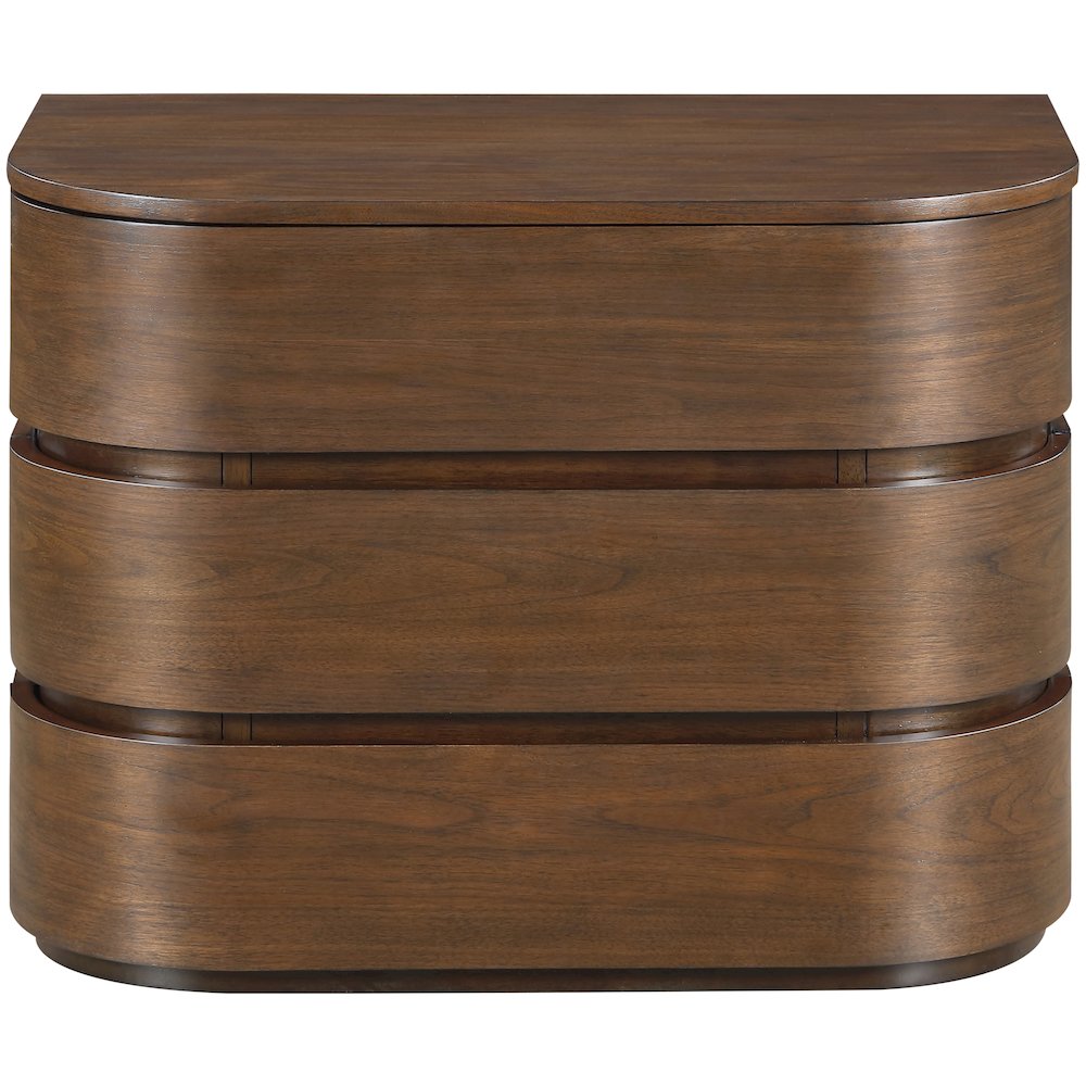 Annalise Brown Solid Wood Night Stand. Picture 2