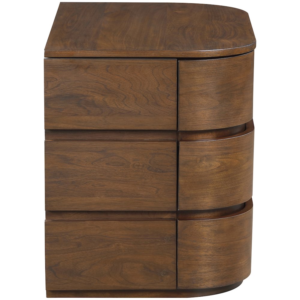 Annalise Brown Solid Wood Night Stand. Picture 3