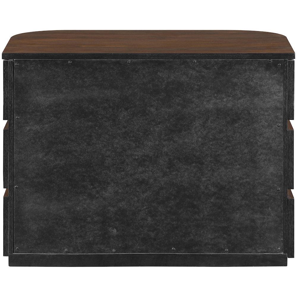 Annalise Brown Solid Wood Night Stand. Picture 4