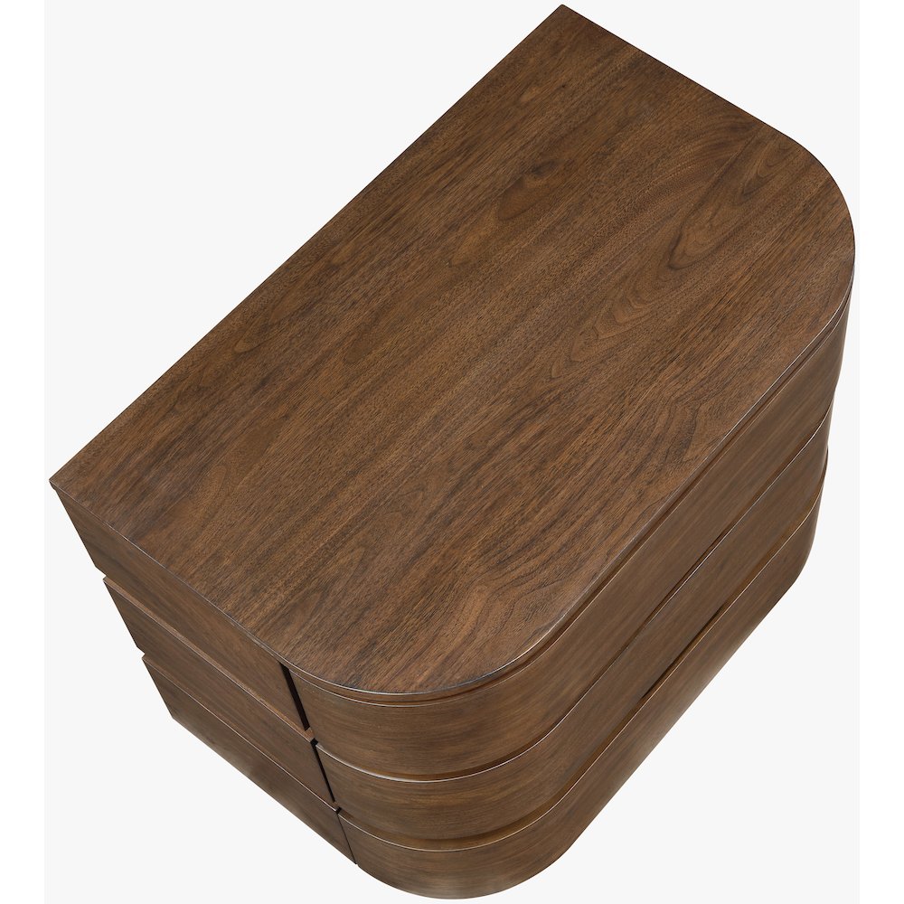 Annalise Brown Solid Wood Night Stand. Picture 5