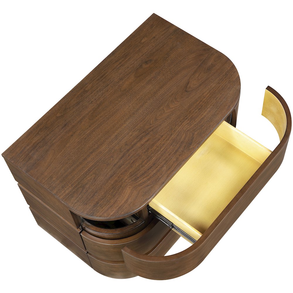 Annalise Brown Solid Wood Night Stand. Picture 6