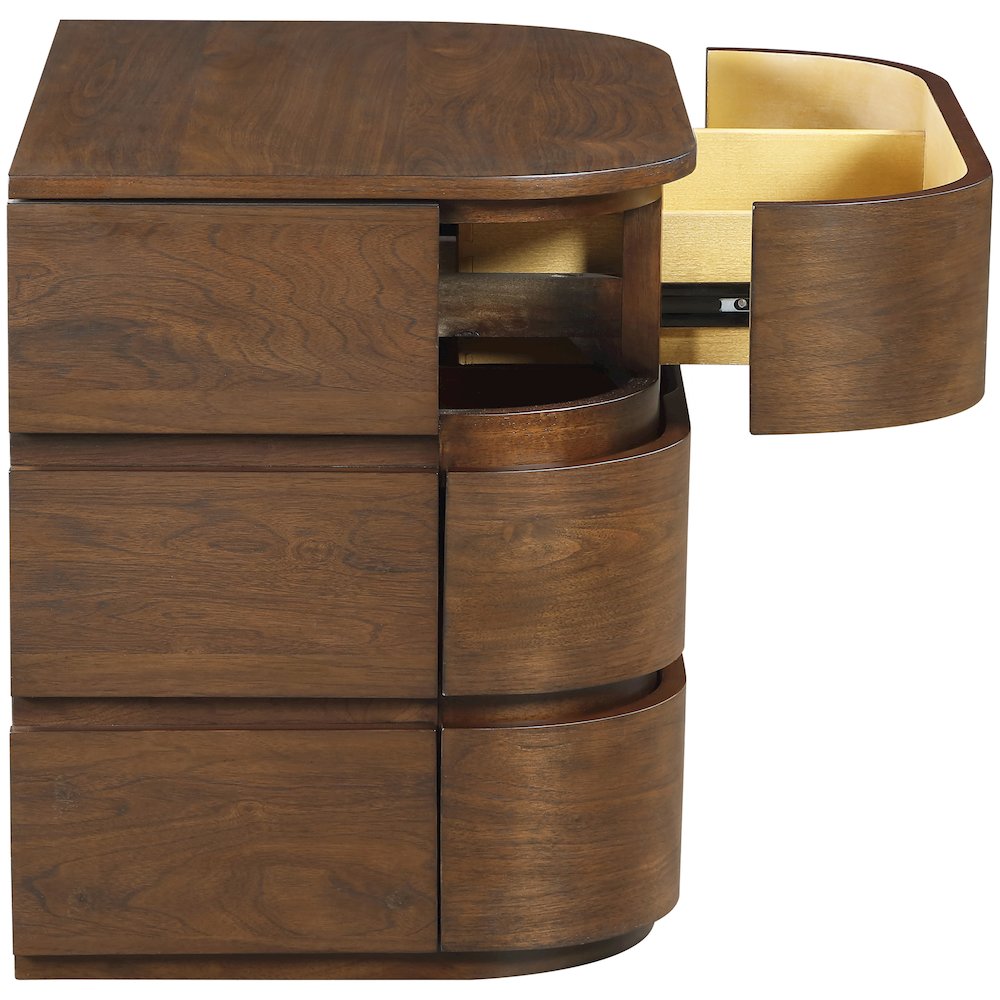Annalise Brown Solid Wood Night Stand. Picture 7