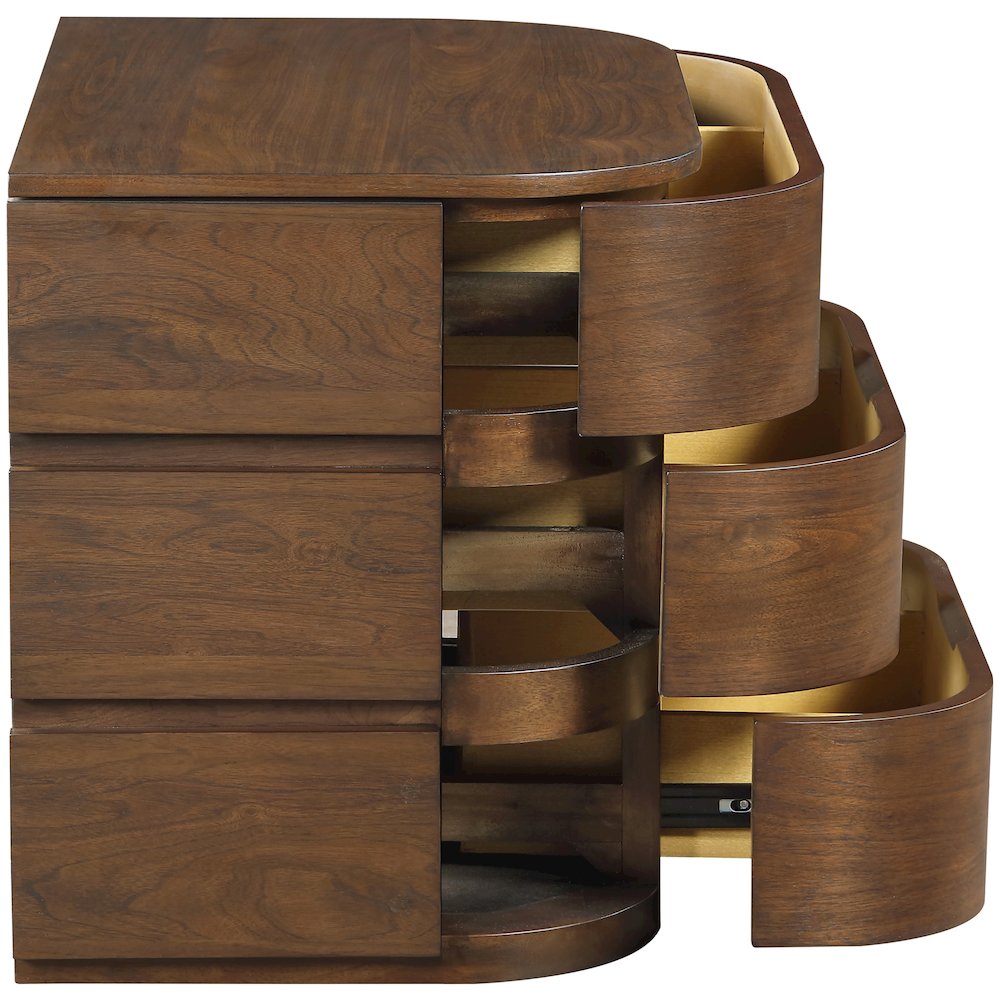 Annalise Brown Solid Wood Night Stand. Picture 8