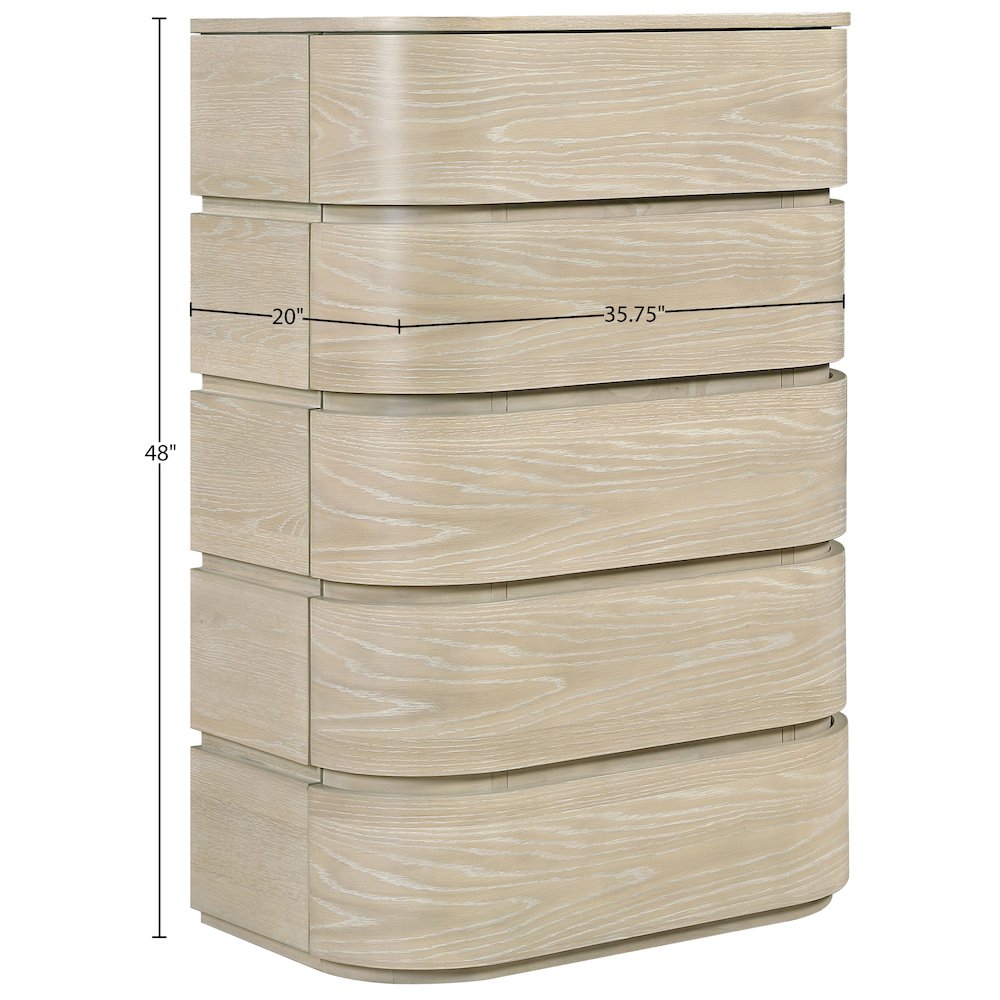 Annalise Natural Solid Wood Chest. Picture 9