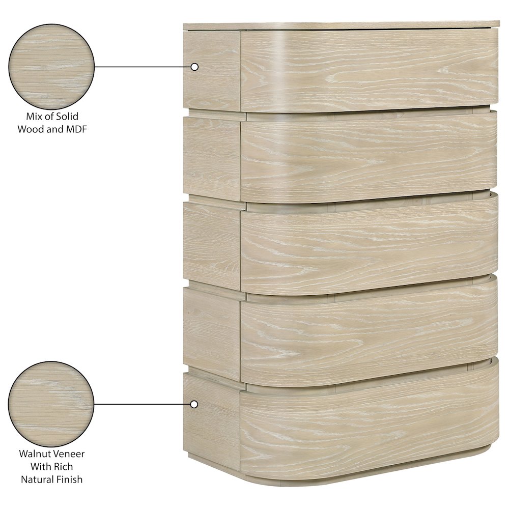 Annalise Natural Solid Wood Chest. Picture 10