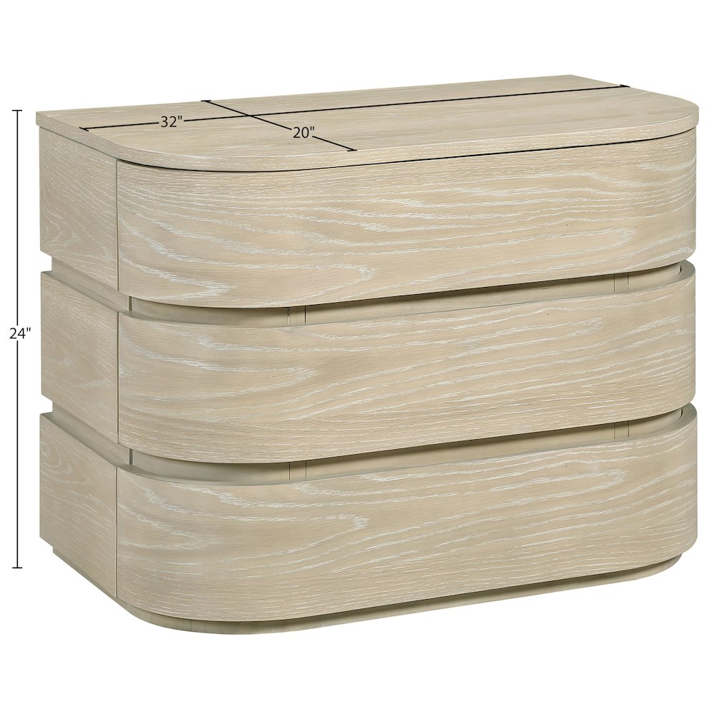 Annalise Natural Solid Wood Night Stand. Picture 11