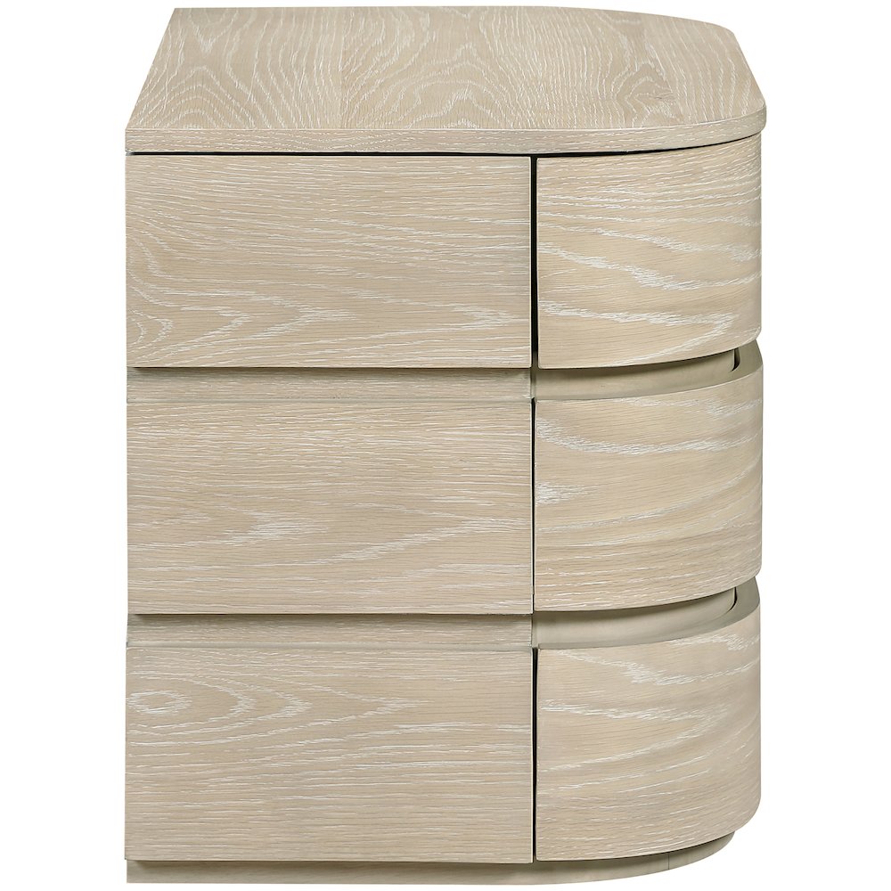 Annalise Natural Solid Wood Night Stand. Picture 3