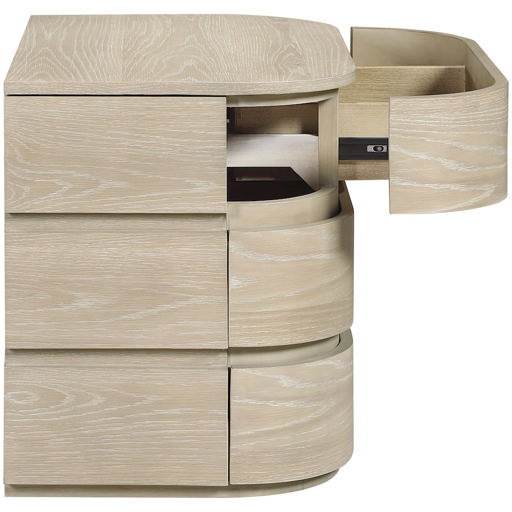 Annalise Natural Solid Wood Night Stand. Picture 7