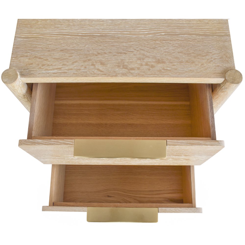 Oakwood White Oak Night Stand. Picture 12