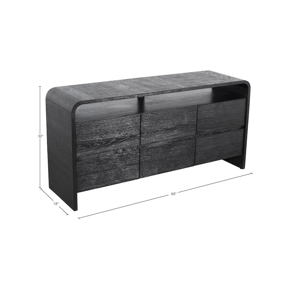 Cresthill Black Dresser. Picture 7