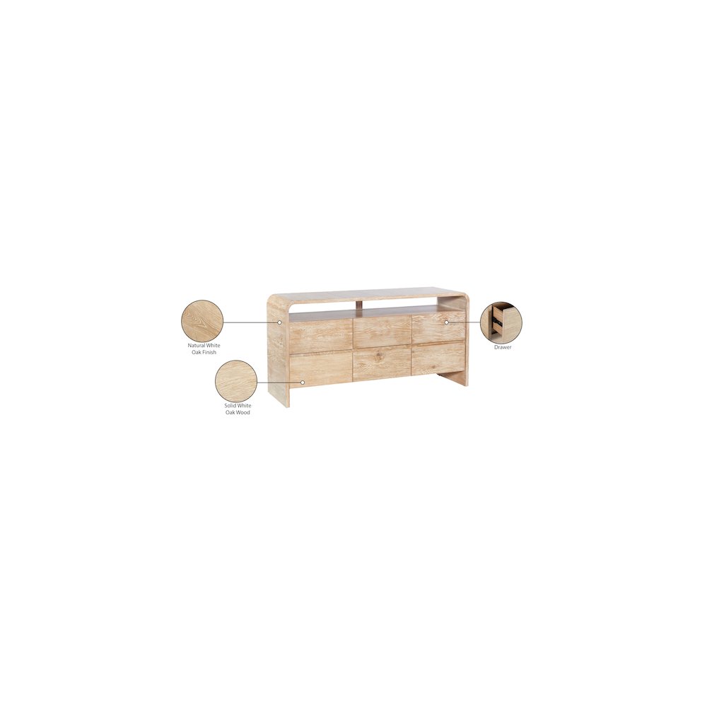 Cresthill Natural Dresser. Picture 10