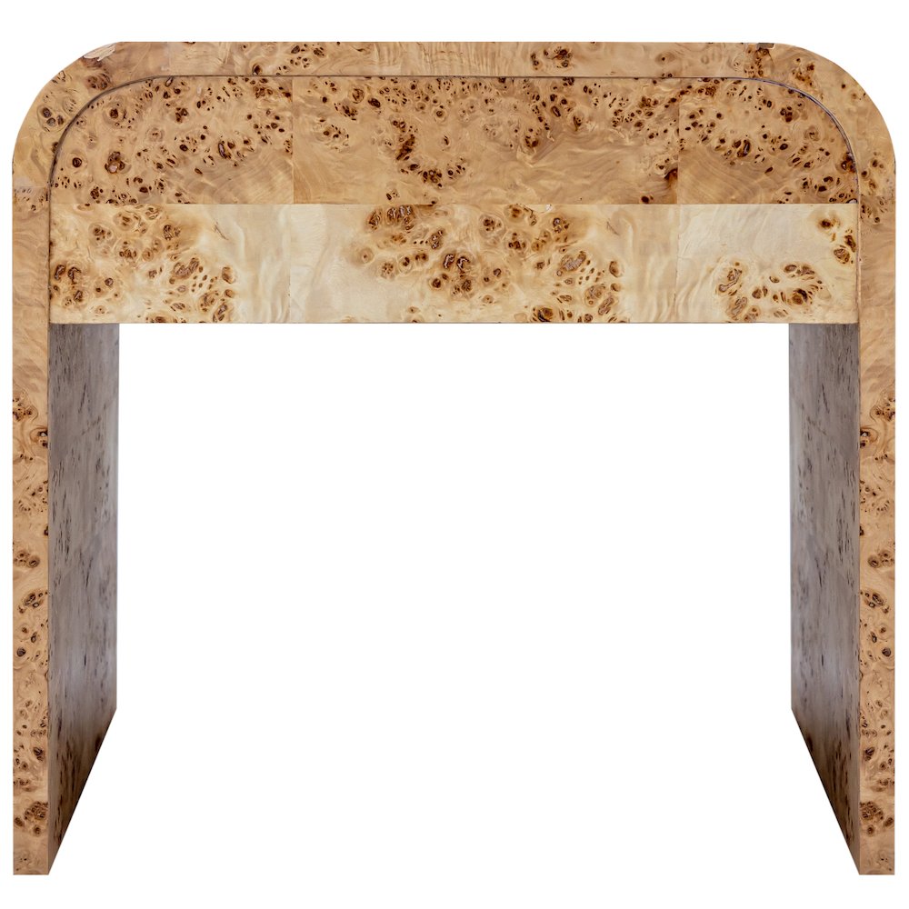 Cresthill Natural Burl Wood Night Stand. Picture 4