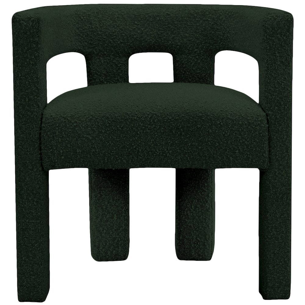 Athena Green Boucle Fabric Accent/Dining Chair. Picture 1