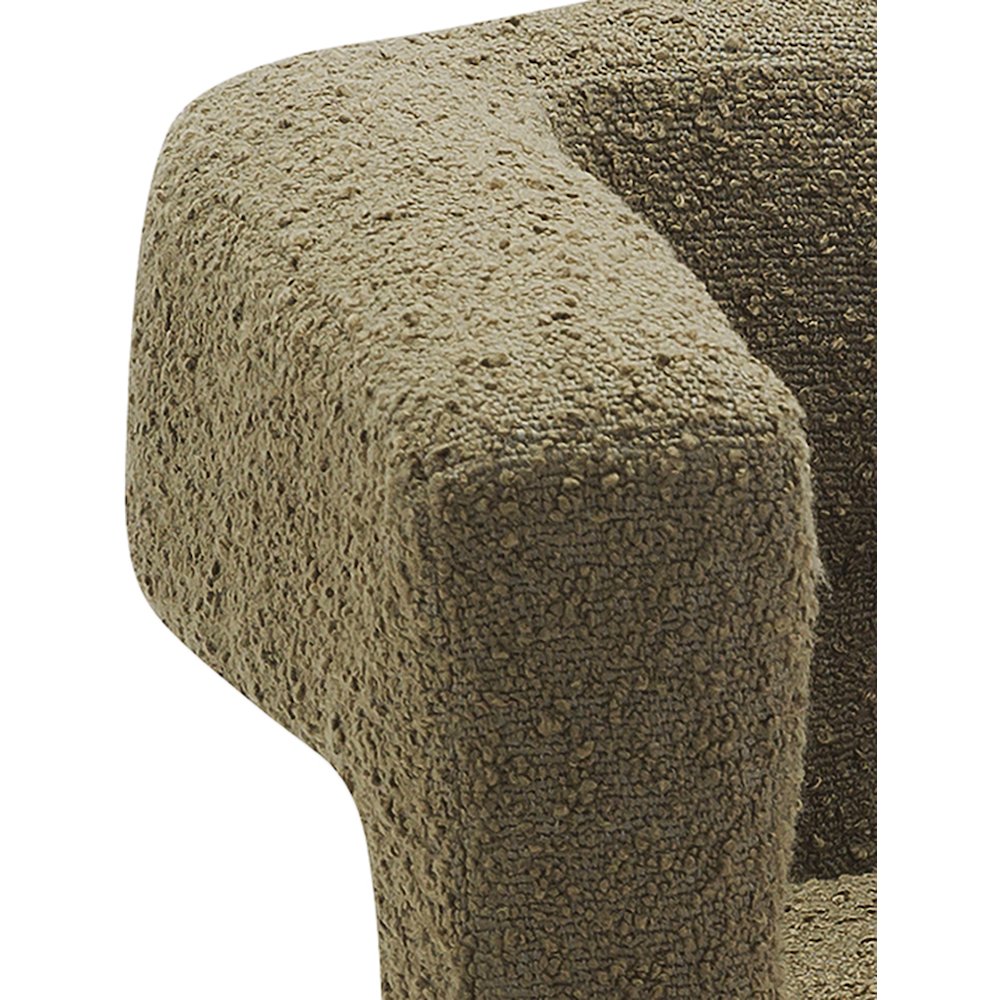 Athena Olive Green Boucle Fabric Accent/Dining Chair. Picture 6