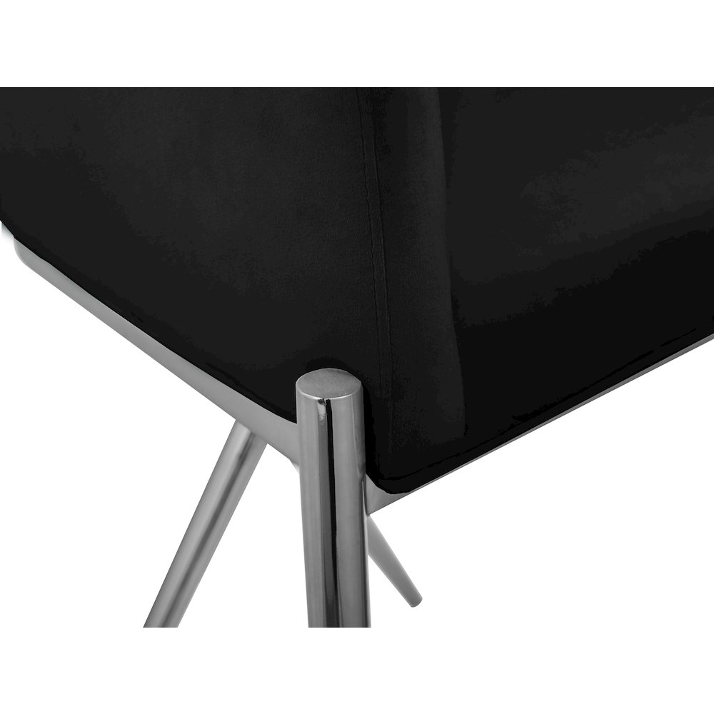 Xavier Black Velvet Counter Stool. Picture 5