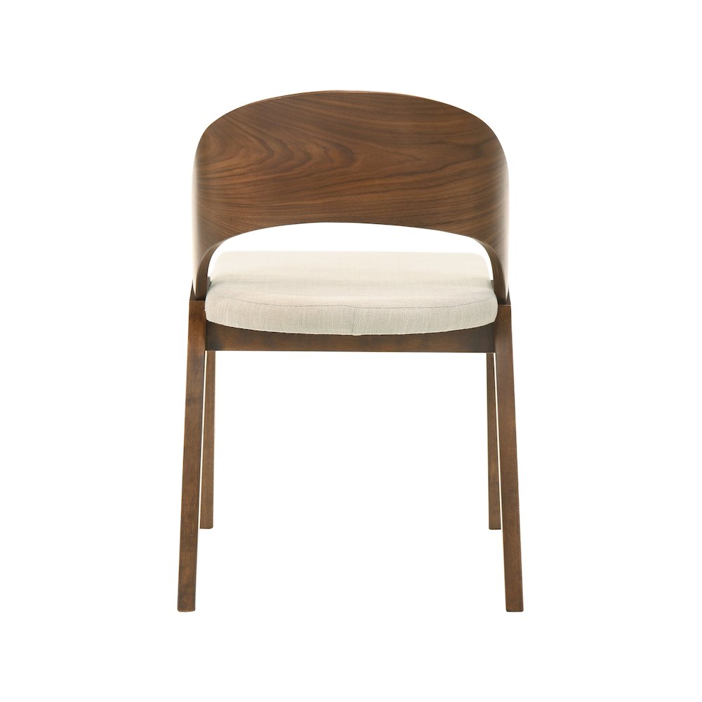 Woodson Beige Linen Textured Fabric Dining Chair, Set of 2. Picture 2
