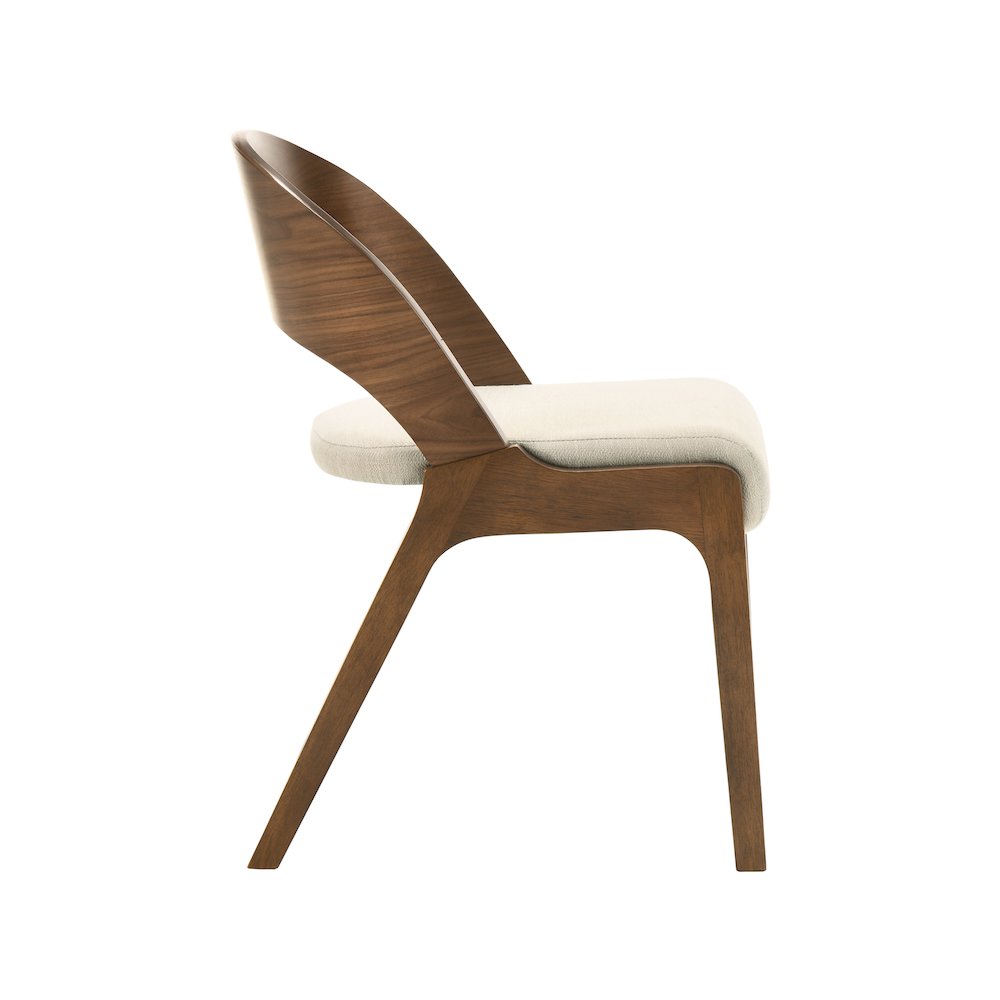 Woodson Beige Linen Textured Fabric Dining Chair, Set of 2. Picture 4