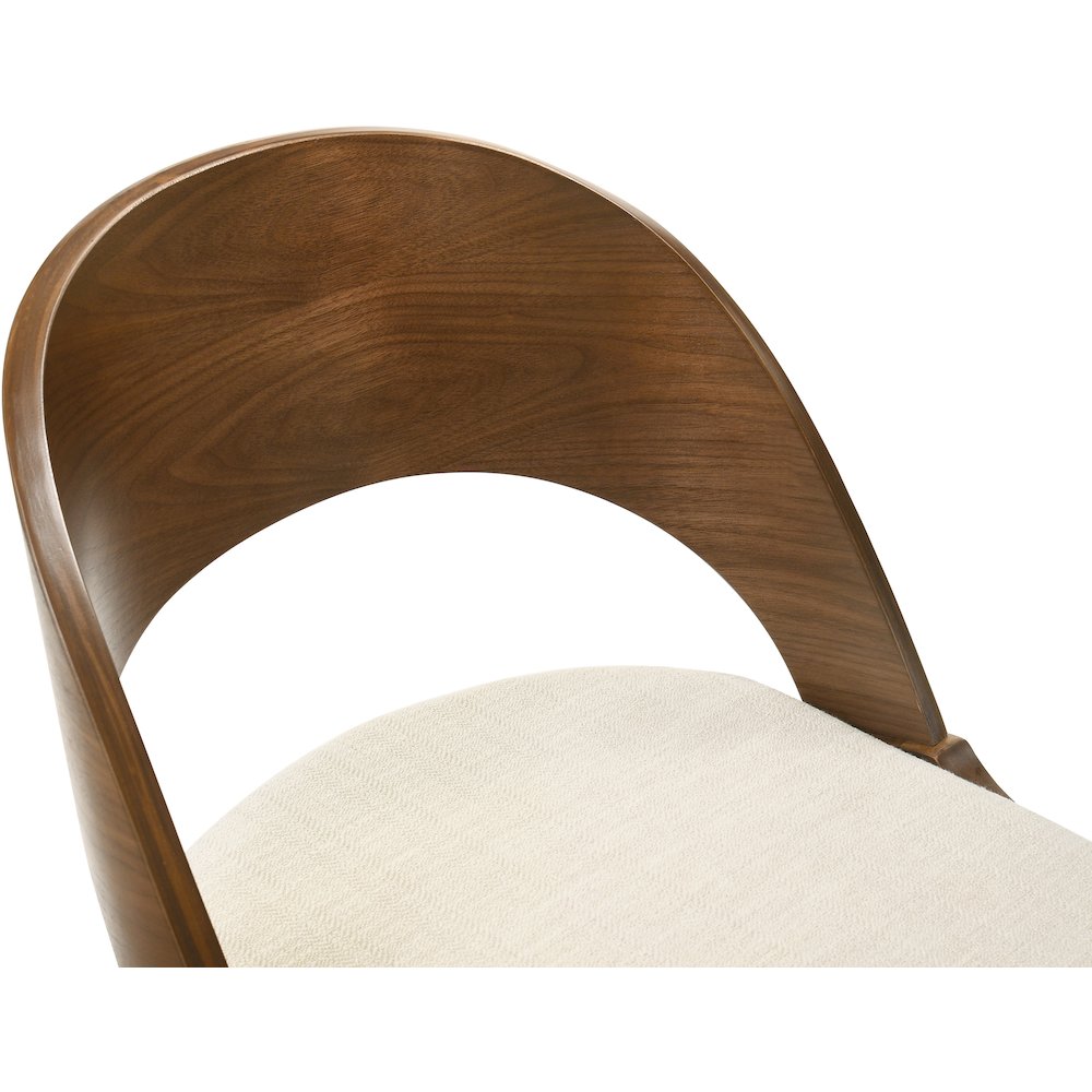 Woodson Beige Linen Textured Fabric Dining Chair, Set of 2. Picture 5