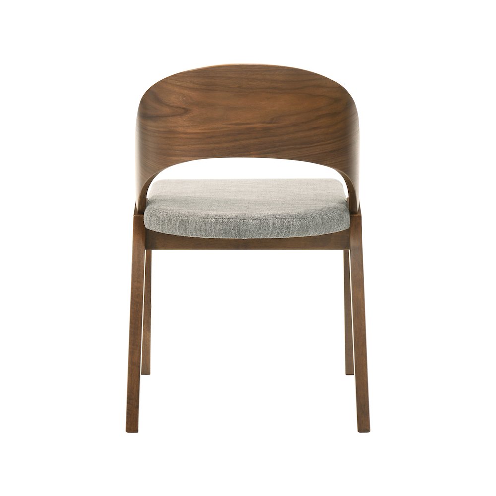 Woodson Grey Linen Textured Fabric Dining Chair, Set of 2. Picture 2