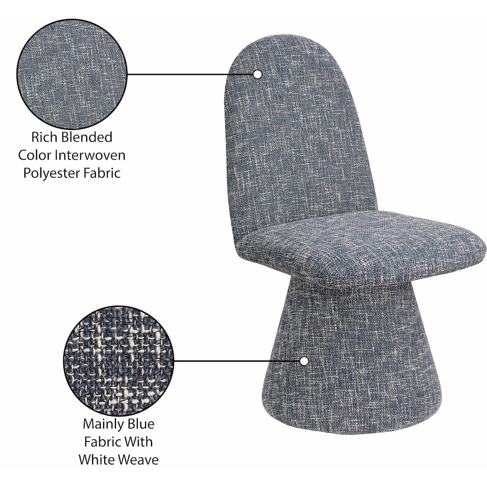 Renuar Blue Dining Chair, Set of 2. Picture 9