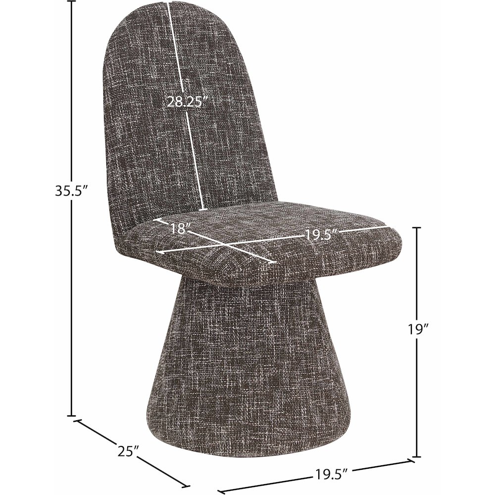 Renuar Brown Dining Chair, Set of 2. Picture 8