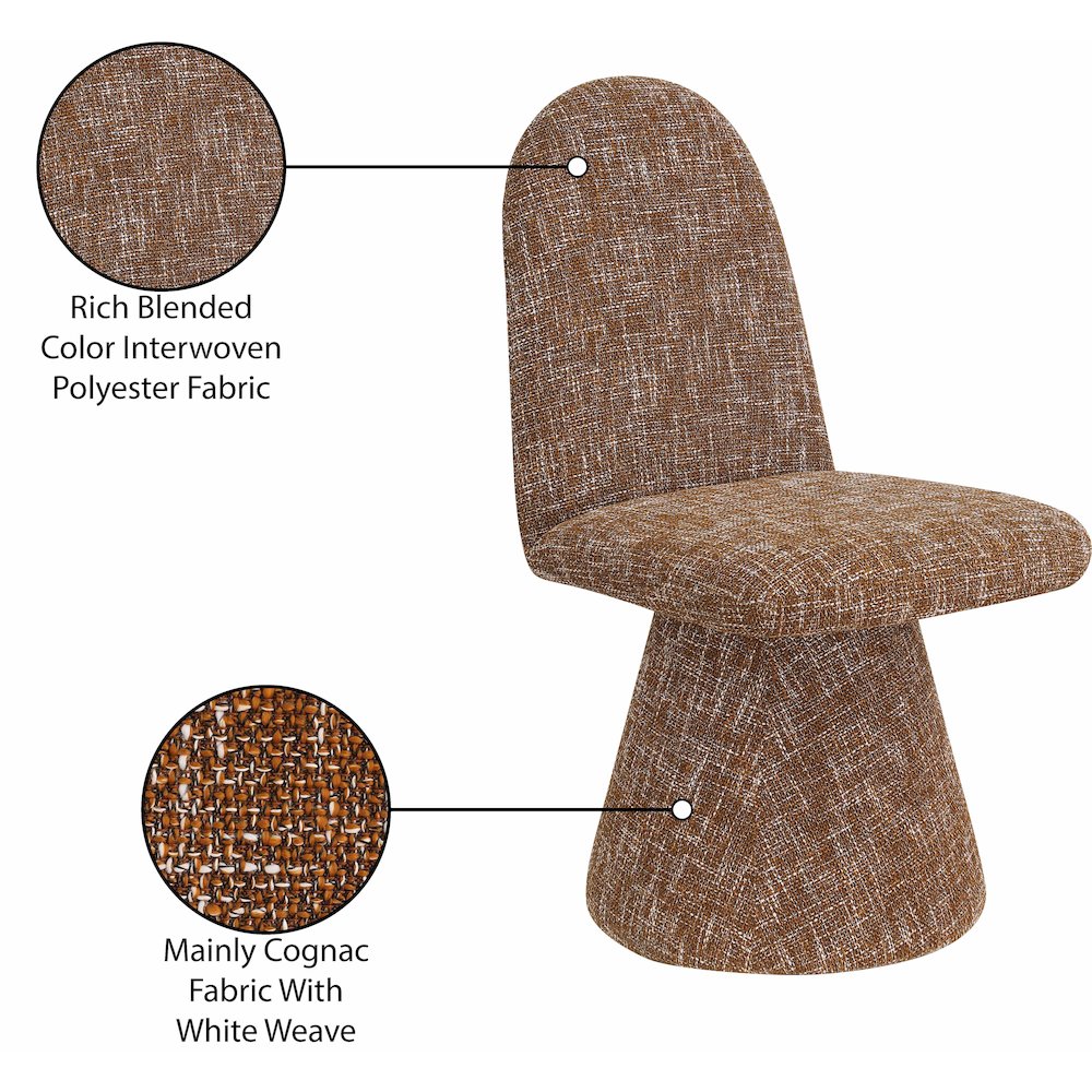 Renuar Cognac Dining Chair, Set of 2. Picture 9