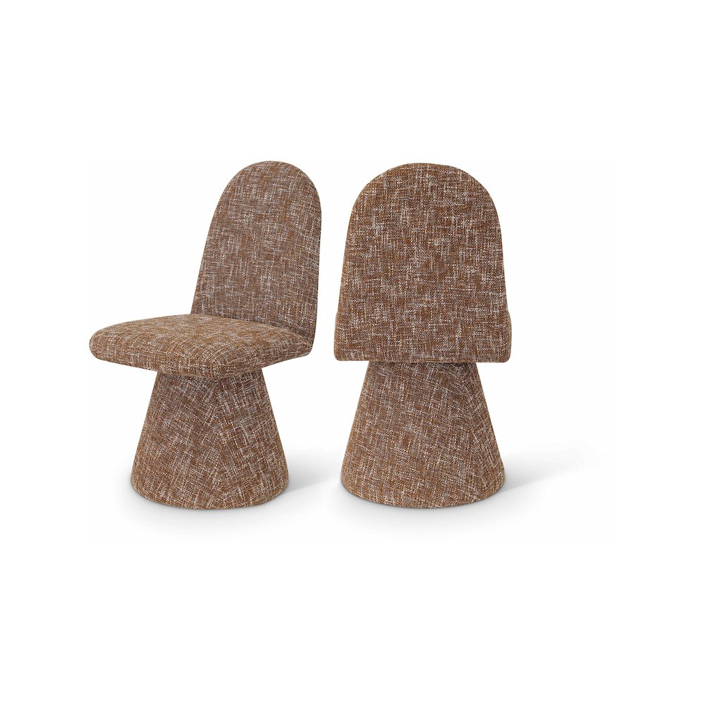 Renuar Cognac Dining Chair, Set of 2. Picture 1