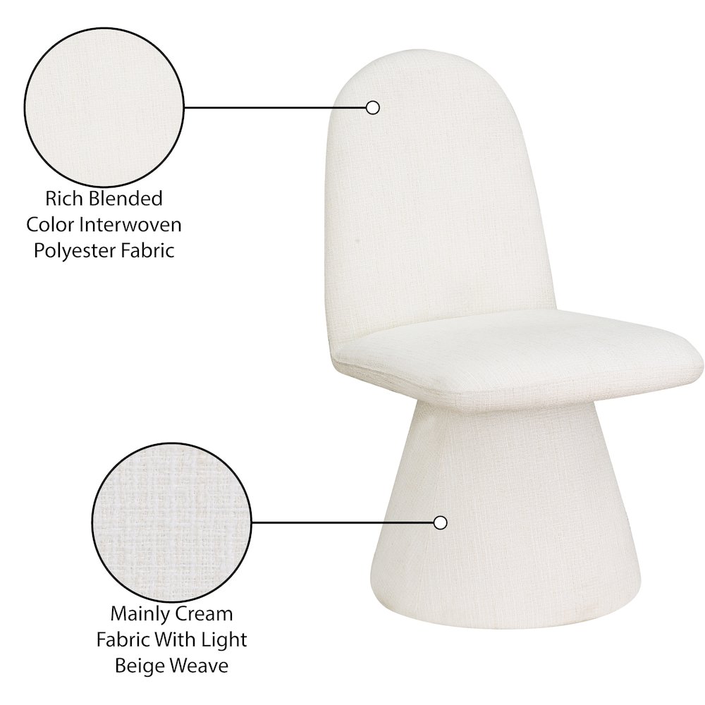 Renuar Cream Dining Chair, Set of 2. Picture 9