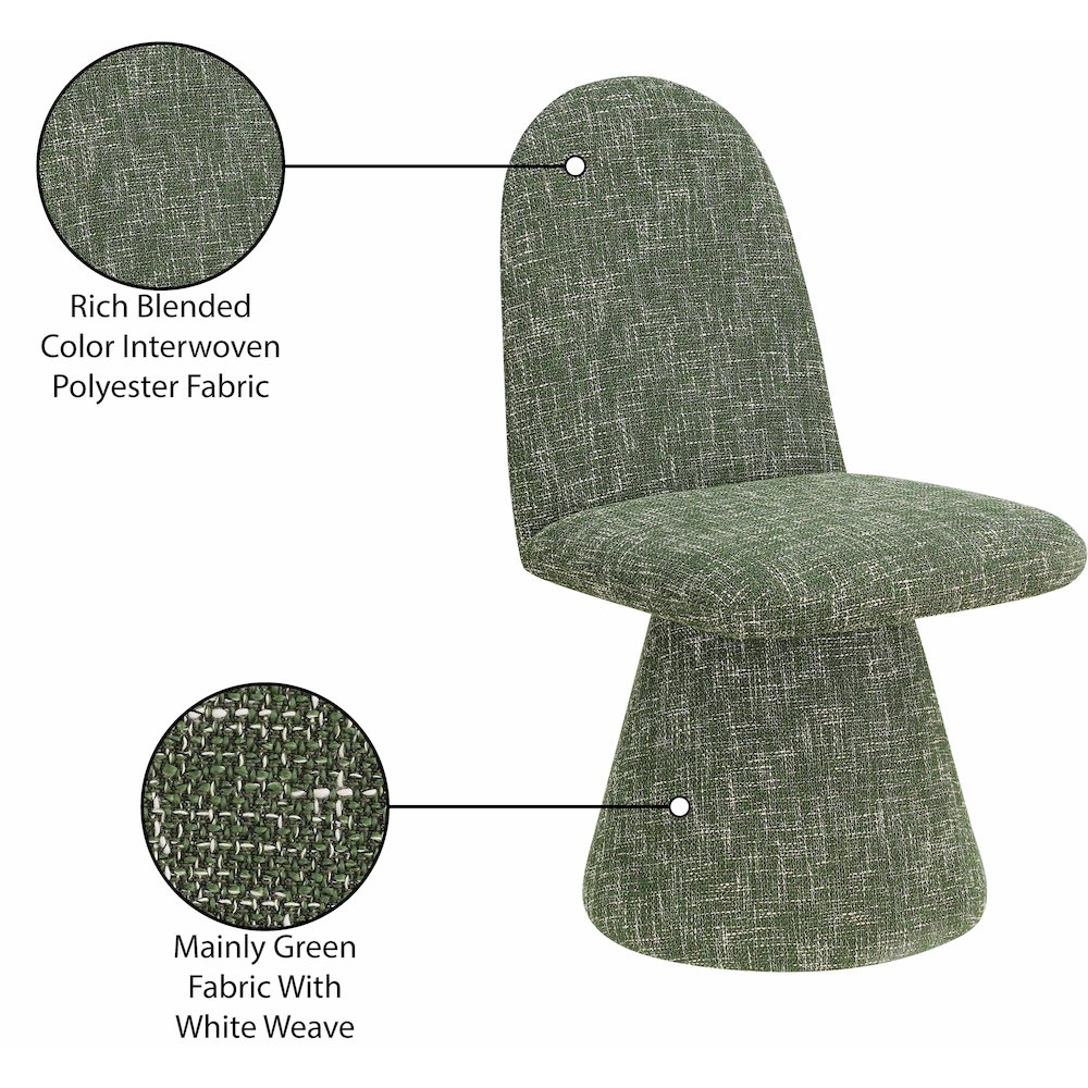 Renuar Green Dining Chair, Set of 2. Picture 9
