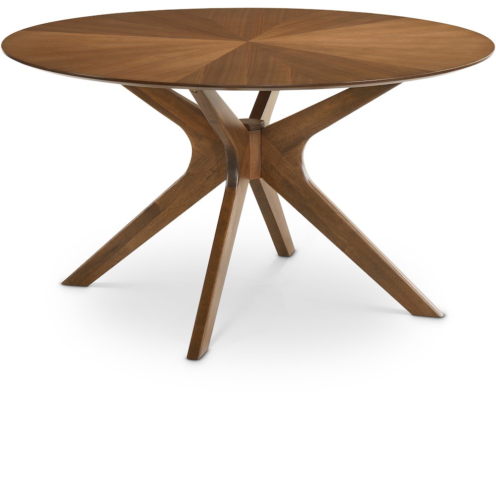 Woodson Rich Walnut Veneer Dining Table. Picture 1