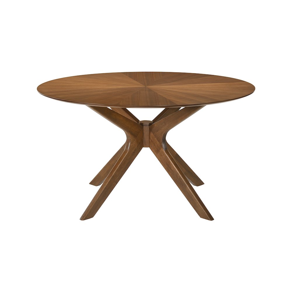 Woodson Rich Walnut Veneer Dining Table. Picture 3