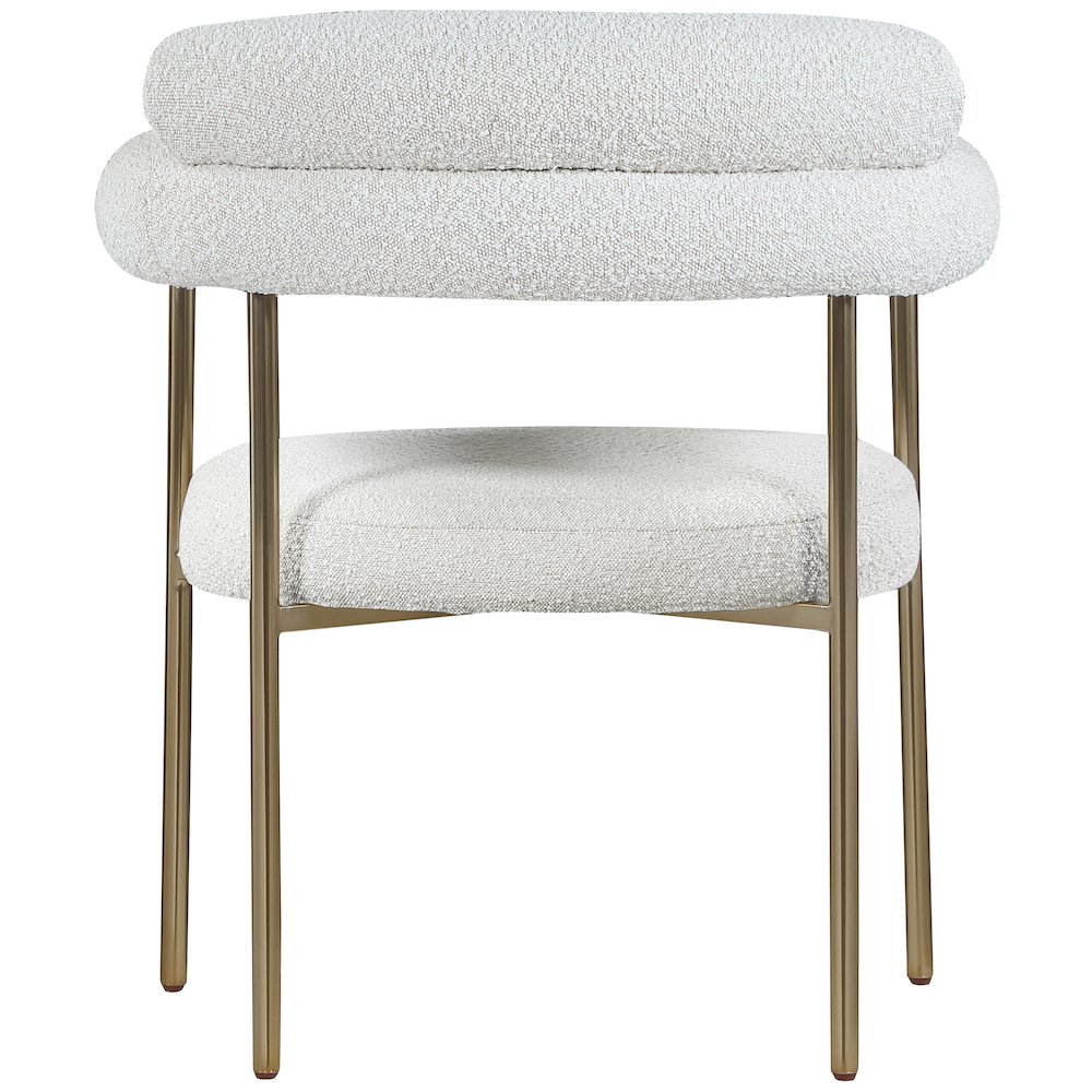 Blake Cream Boucle Fabric Dining Chair, Set of 2. Picture 2
