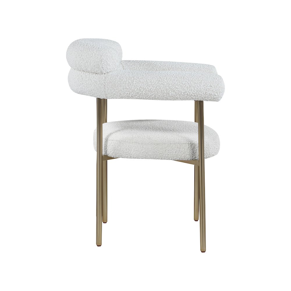 Blake Cream Boucle Fabric Dining Chair, Set of 2. Picture 4